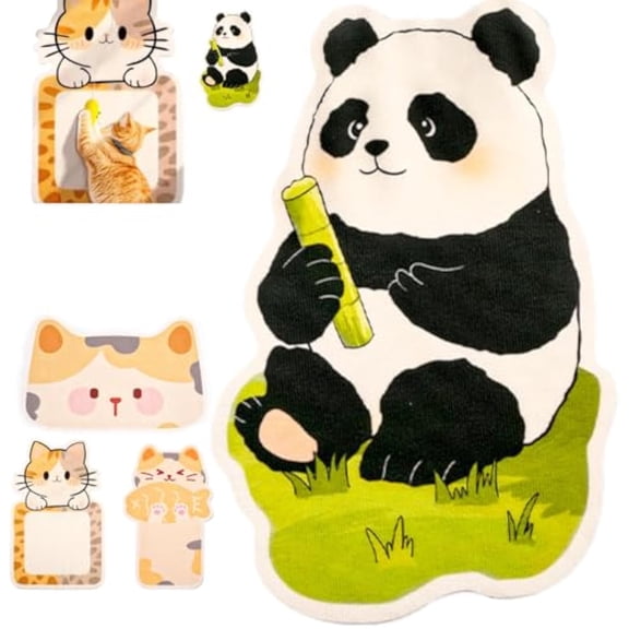 Wall Mounted Cat Scratcher, Cute Self-Adhesive Cat Scratching Board, Beautiful Wear-Resistant Felt, Anti Scratch Furniture Protector for Walls, Doors and Sofas (Style-B)