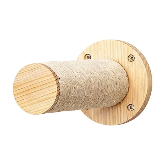 Wall - Mounted Cat Tree, Wooden Cat Condo with Canvas, Cat Perch with Sisal Rope, Wall - Mounted Cat Scratching Post for Indoor Cats, Multi - Level Cat Climbing Frame for Play, Rest, Scratching