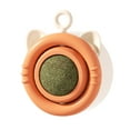 thumbnail image 1 of Wall Mounted Catnip Ball Toy with Removable Cover for Teeth Grinding Stress Relief and Oral Health for Indoor Cats, 1 of 7