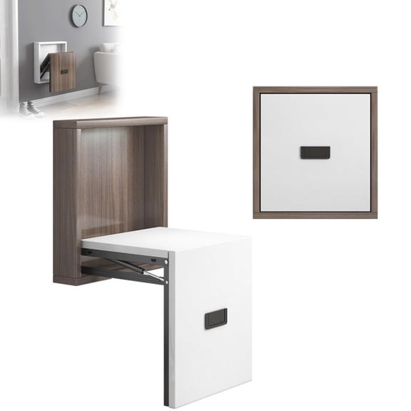 Wall Mounted Chair, Pull Out Bench Space Saving Folding Stool | Invisible Shoe-Changing Stool, Foldable Shower Bench, Hidden Wall Seat for Hallway, Restroom, Living Room, Entryway
