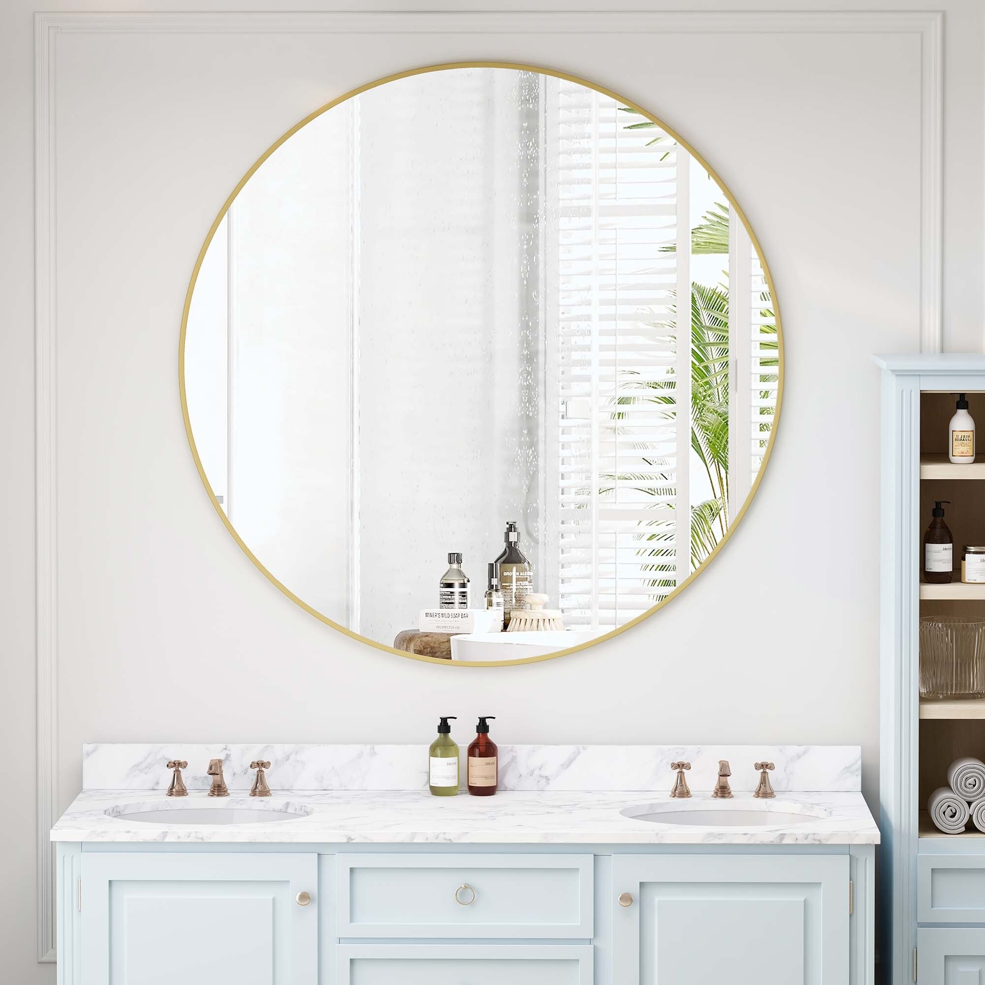 Wall Mounted Circular Mirror,for Bathroom,Living Room,Bedroom Wall