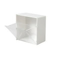 thumbnail image 1 of Wall Mounted Clear Acrylic Clamshell Storage Box Self Adhesive Dust Proof Small Organizer for Home Office Desktop, 1 of 5