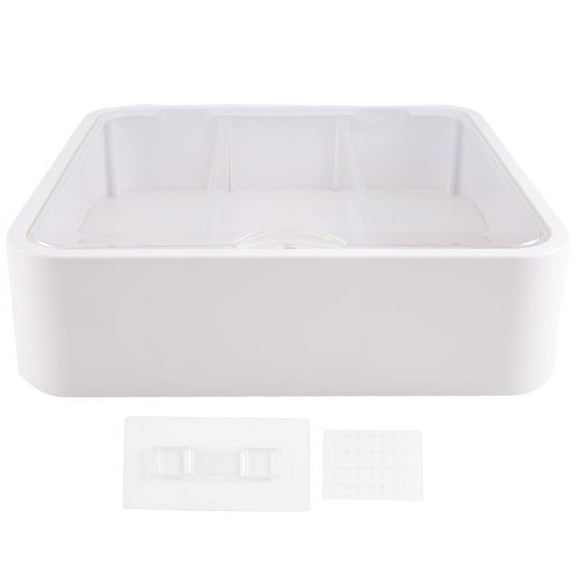 Wall-Mounted Clear Display Case for Figures,Adjustable Stand Box with Door,White