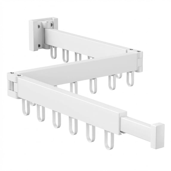 Wall Mounted Clothes Drying Rack, Foldable Laundry Room Drying Rack Indoor