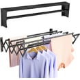 Wall Mounted Clothes Drying Rack, Foldable Wall Mount Laundry Drying