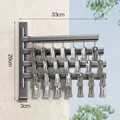 Wall Mounted Clothes Hanger Rotatable Clothes Sock Laundry Drying Rack Collapsible Drying Racks Space Saving Folding Sock Rack (28 Hooks)