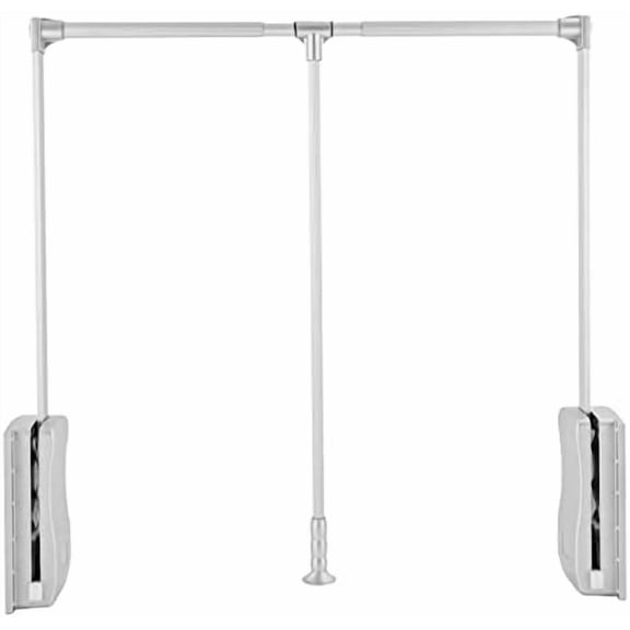 Wall Mounted Clothes Rack, Adjustable Closet Rod, 35-47.2 Inch Stainless Steel Clothes Rod, Pull Down Clothes Rack for Wardrobe, Shoe Cabinet (55 Lbs Rated)$$Home Decor, Kitchen, & Other