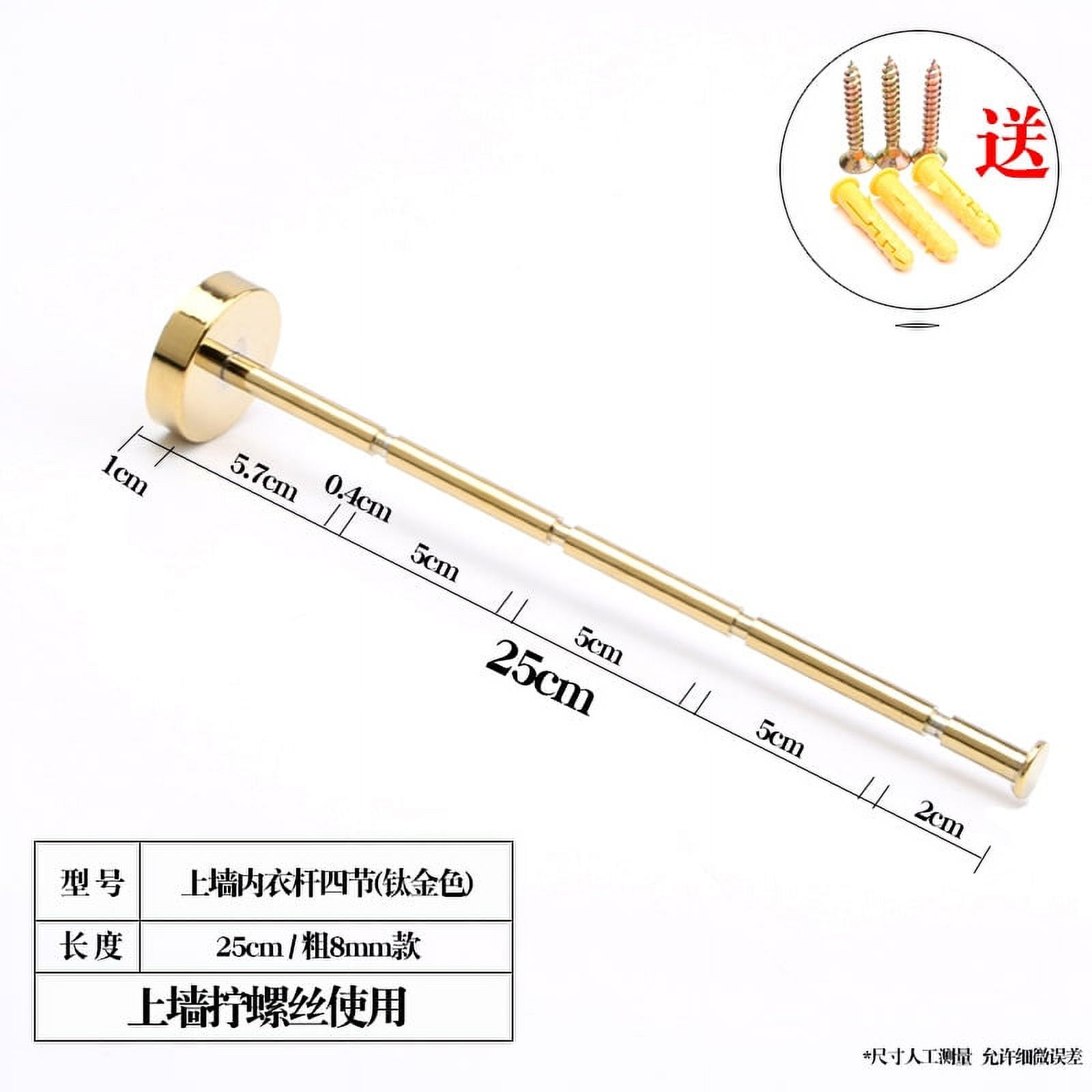 Wall Mounted Clothes Rack Metal Clothes Hanging Rod Closet Clothes