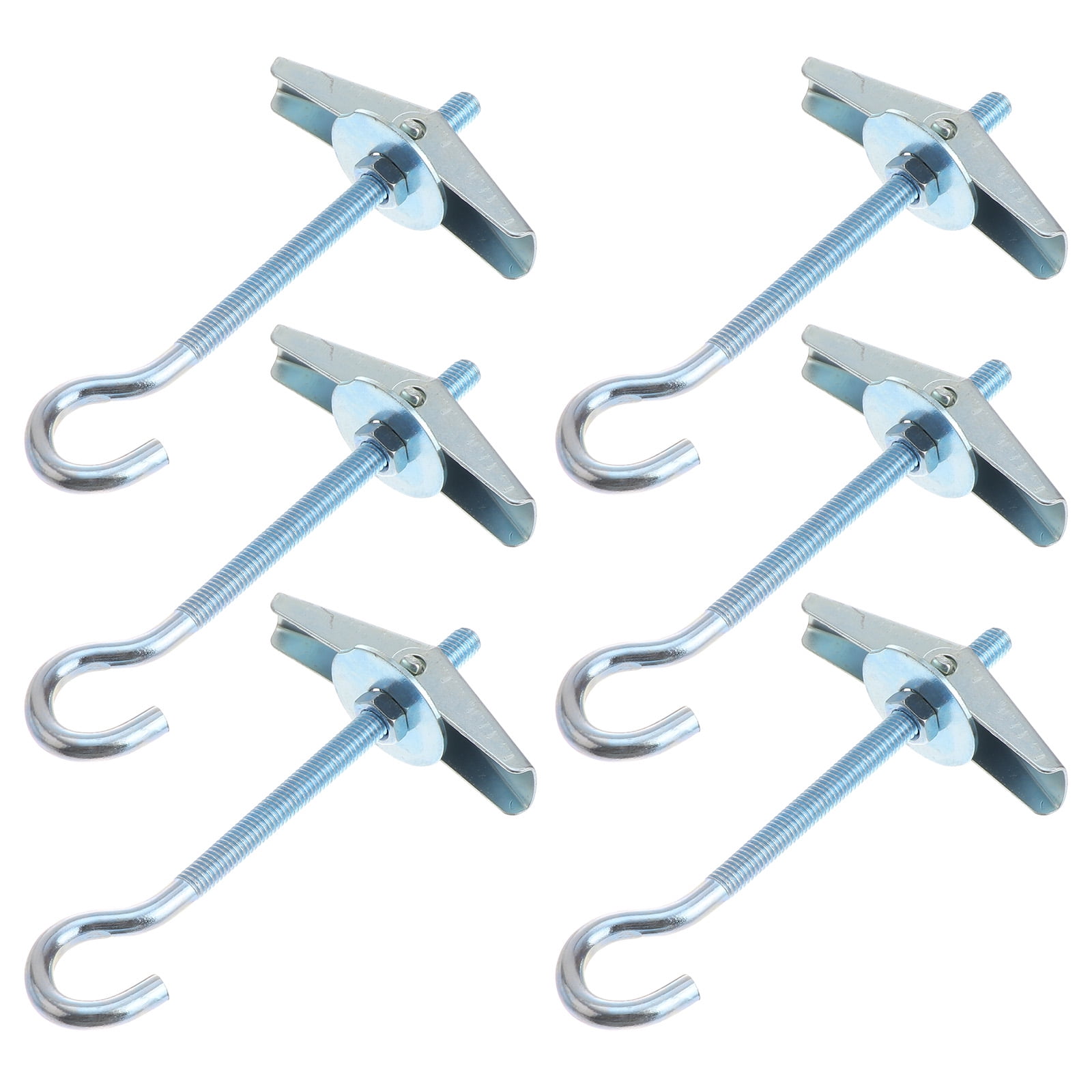 Wall Mounted Clothes Rack Toggle Wings 6 PCS Plasterboard Heavy Duty Hanger Ceiling Hooks