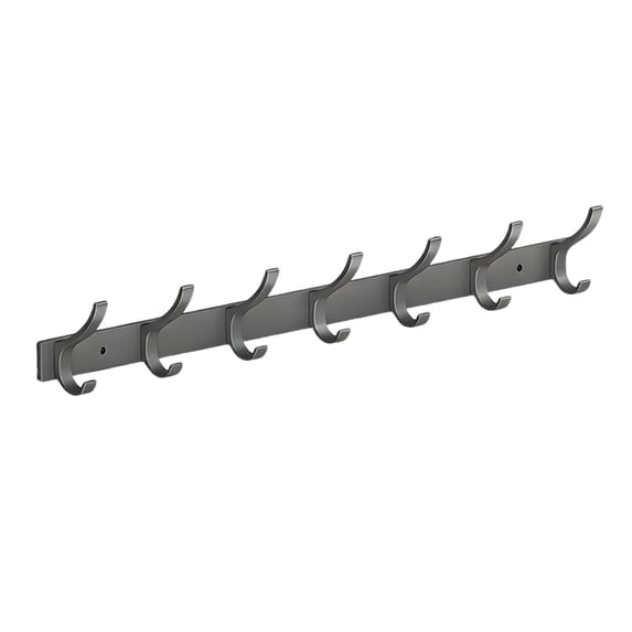 Wall Mounted Coat Hook No DrillDoor Hanger – Heavy Duty Over Door Clothes & Hat Rack, Space Saving Multi Hook for Entryway, Bathroom, Closet