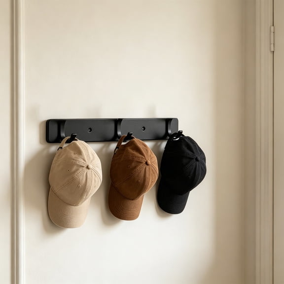 Wall Mounted Coat Hook Rack for Towels Robes Bags - No Drill Adhesive Aluminum Alloy Storage Hook Organizer for Bathroom Kitchen Entryway Bedroom - Multi-Purpose Hanging Hooks for Home Organization