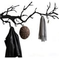thumbnail image 1 of Tree Branch Wall Mounted Coat Rack, Black Sturdy Metal, 6 Decorative Hooks for Coats, Hats, Bags, Towels, Entryway Home Wall Decor, 1 of 6
