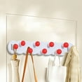 thumbnail image 1 of Wall-Mounted Coat Rack,Strong Adhesive Hanging Rack with Nine Hooks,Easy to Use,Efficient Adhesion,Suitable for Bedroom,Living Room,Entryway and Office（Red）, 1 of 6