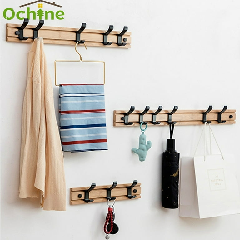 Wooden clothes rack wall mounted sale