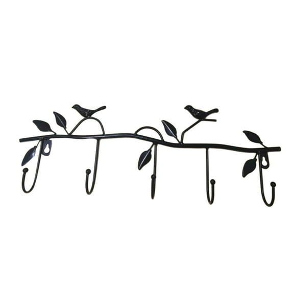 Wall Mounted Coat Rack with 5 Hooks, Decorative Tree Branch Design for Jackets, Hats, Towels