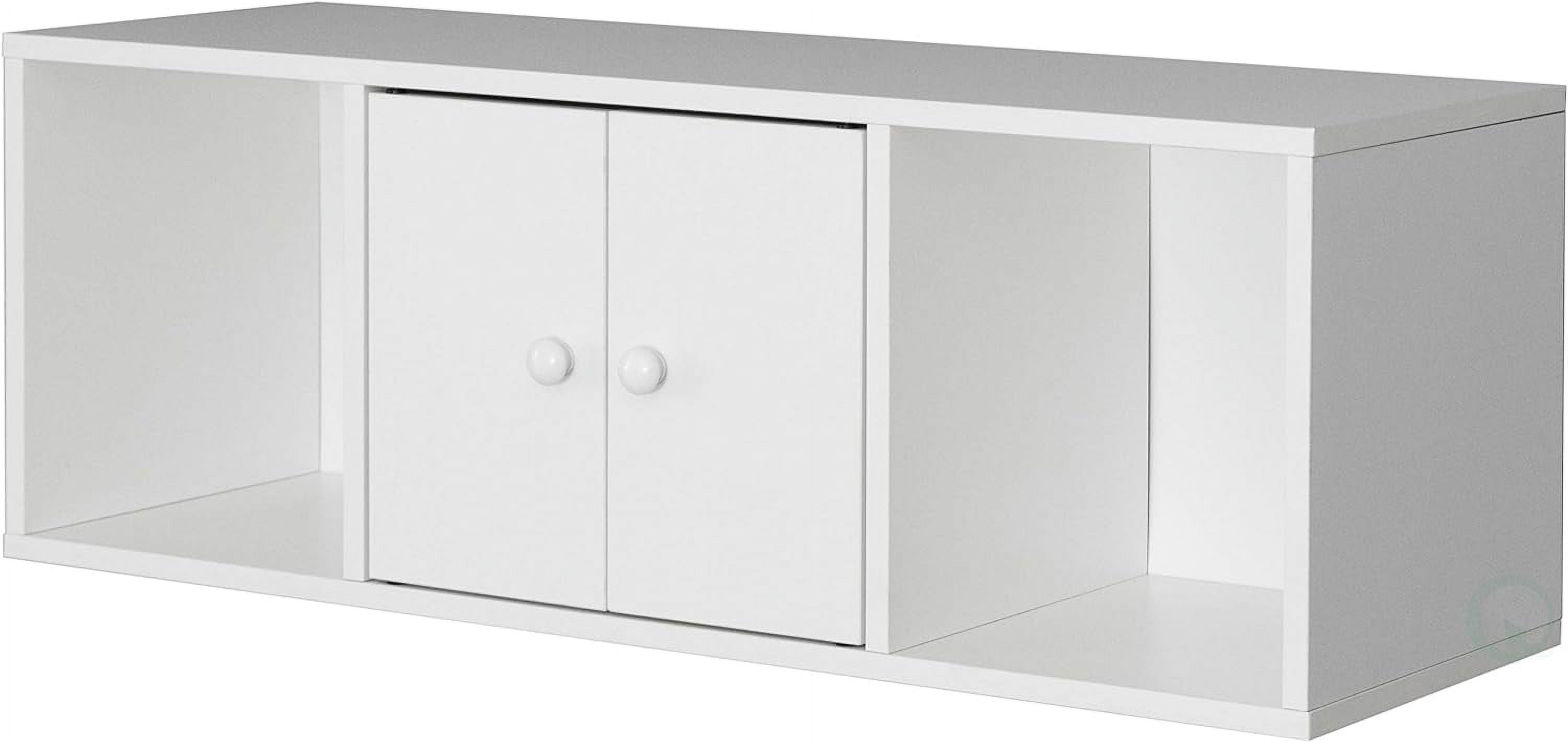 Wall Mounted Computer Floating Hutch, White