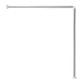 thumbnail image 1 of Wall Mounted Corner Shower Curtain Rod 35.4 - 35.4 Inches Stainless Steel, 1 of 9