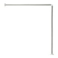 thumbnail image 1 of Wall Mounted Corner Shower Curtain Rod 35.4 - 35.4 Inches Stainless Steel, 1 of 5