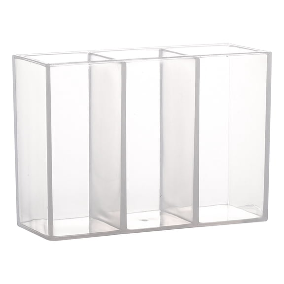 Wall Mounted Cosmetic Storage Box | Non - Punching Divider Organizer | 9 Compartments for Lipsticks and Small Items | Durable Plastic for Home Use,White