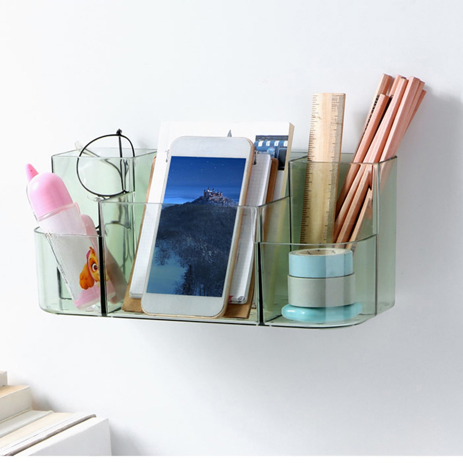 Wall Mounted Cosmetic Storage Box, Transparent Plastic Lipstick ...
