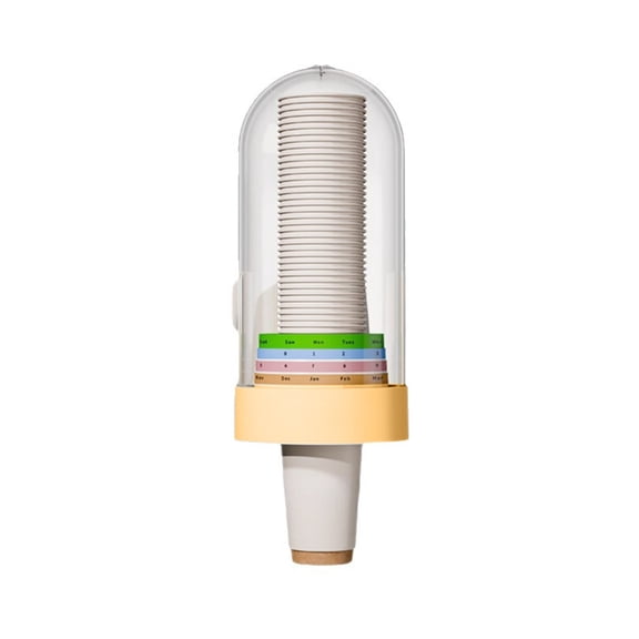 Wall Mounted Cup Dispenser 4oz 5oz Disposable Paper Cup Cup Dispenser Water Dispenser Cup Holder With Board Suitable For Home Gyms High materials: The cup dispenser is made of high B