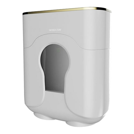 Wall-Mounted Cup Dispenser, Clear Acrylic Organizer with 50-Cup Capacity & Anti-Dust Cover