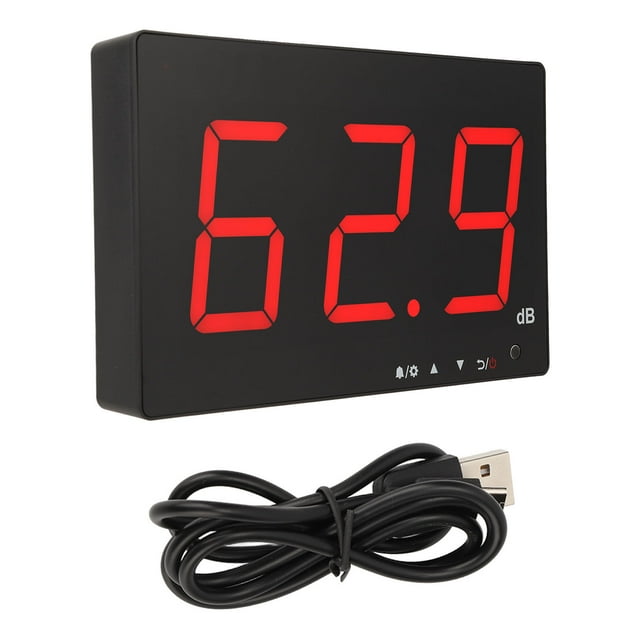 Fonometro SQECH Con Schermo A Colori – Misuratore Di Decibel 30-130 DB, Ponderazione A/C, Unità DB/SONE, Risposta FAST/SLOW, Max/Min, Per Ufficio, Cantiere, Scuola E Industria