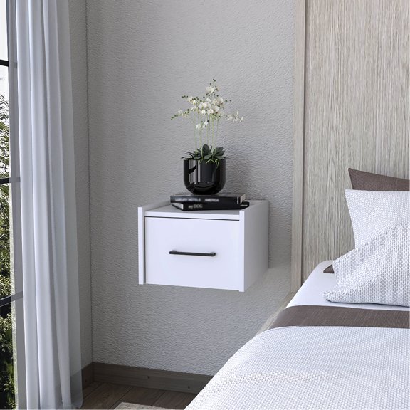 Wall-Mounted Design - Easy Drawer Opening - Bedroom Setup - Adds Sophistication