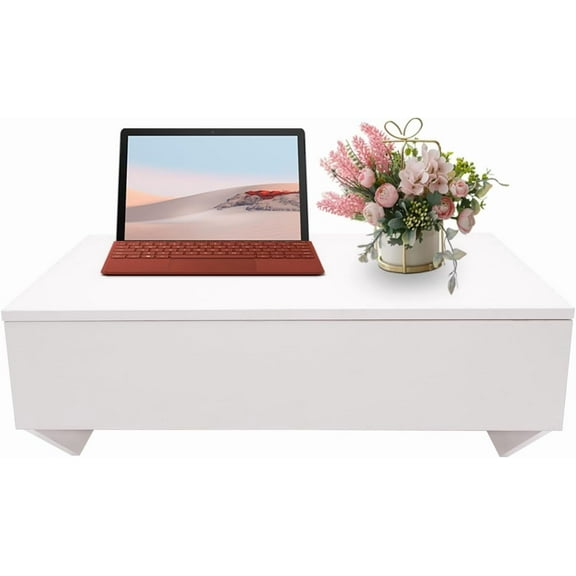 Wall Mounted Desk, Wall Mount Folding Laptop Desk, Wall Desk Floating Desk Folding Wall Table Floating Wall Organizer, Wall Mounted Desk with Pull Out Drawer for Homes, Offices (White)