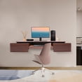 thumbnail image 1 of Wall Mounted Desk Wall Mounted Desk with Pull Out Drawer, Wall Organizer Rectangular Computer Desk, 1 of 9