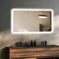 thumbnail image 1 of Wall Mounted Dimmable LED Mirror Outer Glow Anti-Fog Bathroom Vanity Mirror Illuminated Makeup Mirror,24"x40", 1 of 8