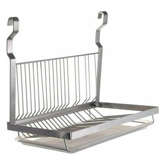 Wall-Mounted Dish Rack, Foldable Dish Drying Rack, Scientific Spacing, For Kitchen And Bathrooms, Easy To Clean, Space-Saving Hooks, 1PCS