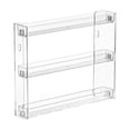 thumbnail image 1 of Wall Mounted Display Shelf - No Drill Acrylic Cosmetic Organizer for Bathroom, Bedroom, Living Room and Kitchen - Sturdy PET Storage Rack for Small Gadgets and Daily Necessities, 1 of 5
