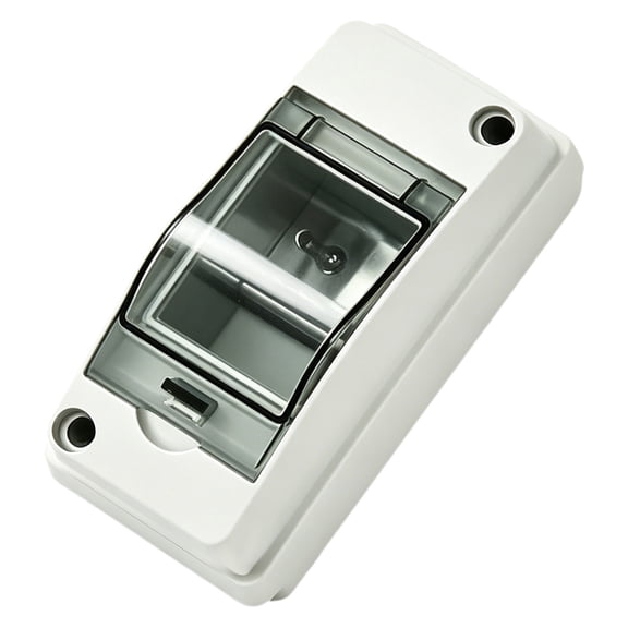 Wall Mounted Distribution Box, Small Electrical Junction Enclosure For Home Office, Single Mount Power Box (White ,A)