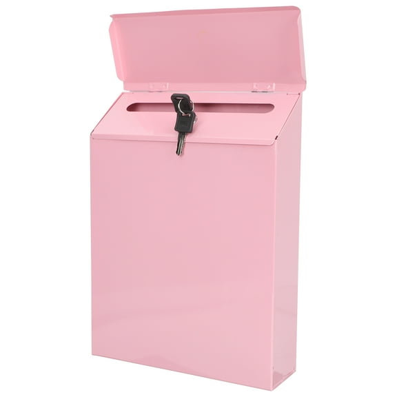 Wall Mounted Donation Box Lock for Forms and , Metal Charitable Donation Container