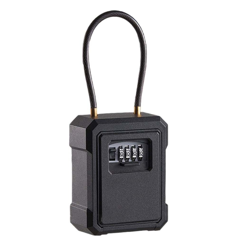 Hanging Lock Rack Wall Mounted Door Hanging Key Lock Box for House Keys 3 Digit ...