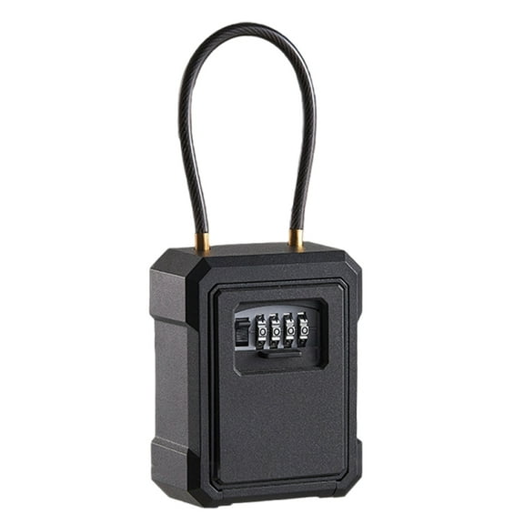 Wall Mounted Door Hanging Key Lock Box with Resettable Code Indoor Outdoor 3 Digit Combination Key Hiders Key Lock Box