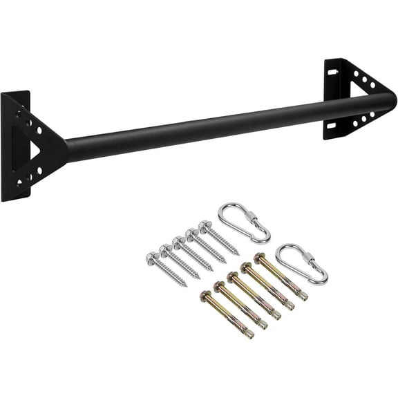 Wall Mounted Doorway Pull Up Bar,  Strength  Pull-Up Bars for Doorframe, Support Beam or Joist Mount Thick  Sturdy Construction Support 500 lbs