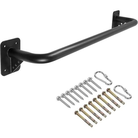 Wall Mounted Doorway Pull Up Bar, Strength Pull-Up Bars for Doorframe, Support Beam or Joist Mount Thick Sturdy Construction Support 500 lbs