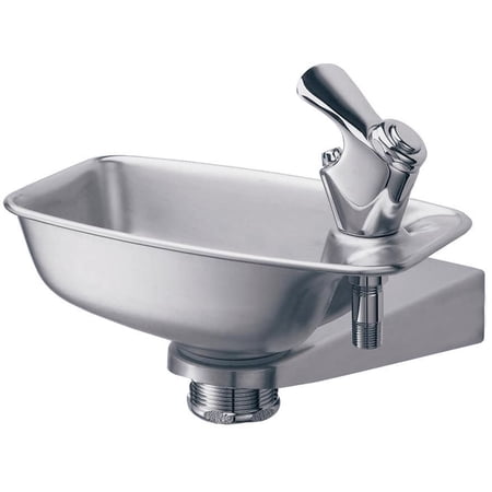 Elkay EDF15R SwirlFlo Collection Non-Filtered Drinking Fountain, Non-Refrigerated Chilling, 3/8 in OD Copper Tube Connection
