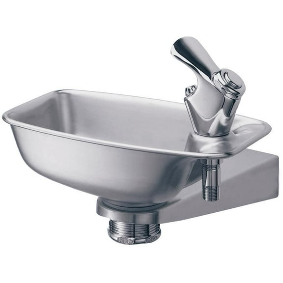 Elkay EDF15R SwirlFlo Collection Non-Filtered Drinking Fountain, Non-Refrigerated Chilling, 3/8 in OD Copper Tube Connection