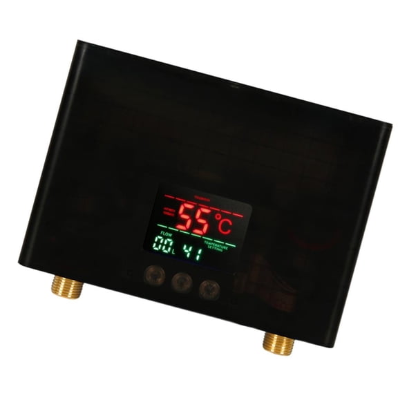 Wall Mounted Electric Water Heater for Under Sink Remote Controlled Hot Water Heater with LED Display for Home Kitchens