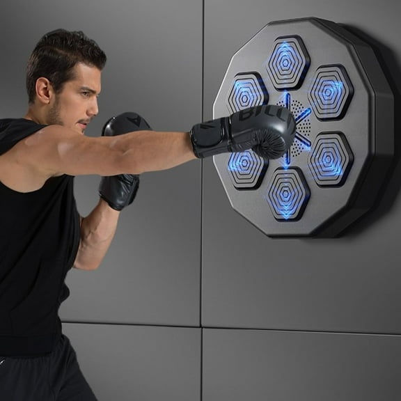 Wall Mounted Electronic Music Boxing Machine, Smart Boxing Training Punching Equipment With Bluetooth Connection Electronic, Music Punching Pads Fighting Game For Fitness Enthusiasts