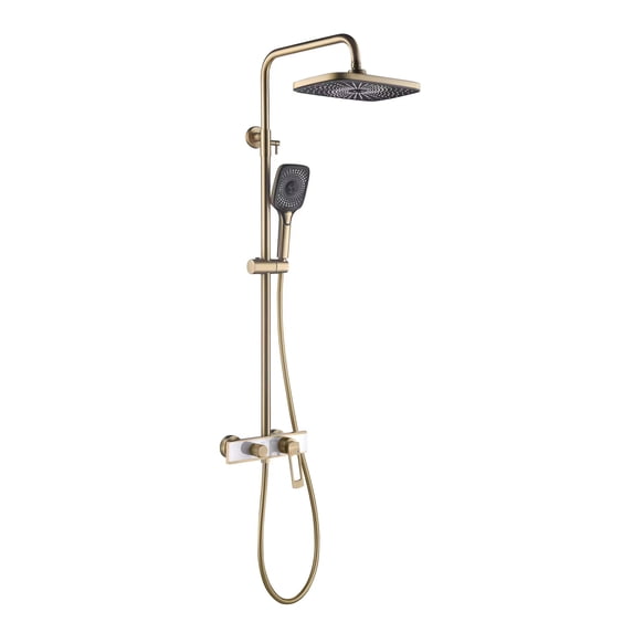 Wall Mounted Exposed Complete Shower System ,Tub spout Shower Set with Rough-in Valve