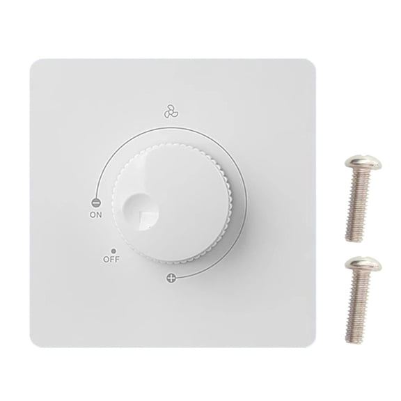 Wall Mounted Fan Speed Controllers Variable Rotary Regulator 10A 220V Plastic