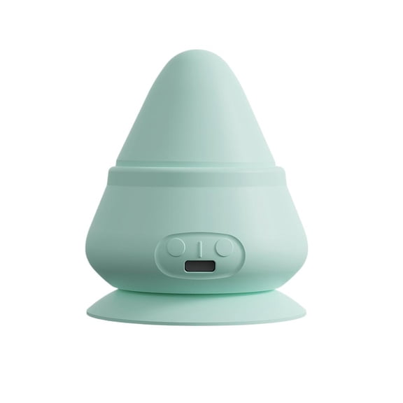 Wall-Mounted Fascia Cone Electric Suction Cup Massage Ball with Heat&Vibration, 4-in-1 Hand-Free Neck Back Massager, Face Arm Shoulder Foot Deep Muscle Tissue Relaxation Recovery Relief Tool