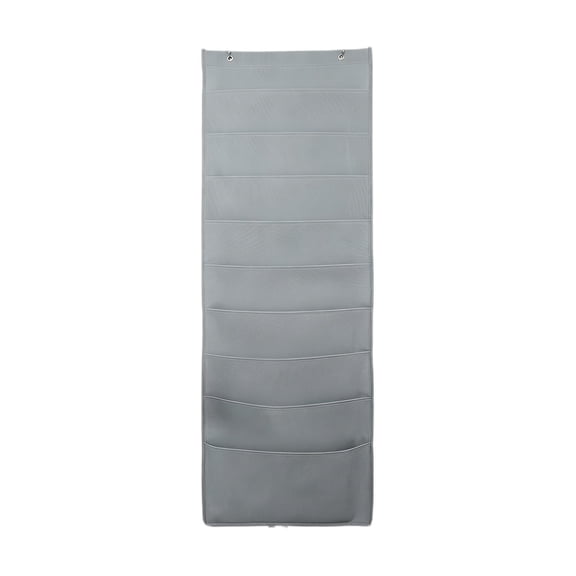 Wall Mounted File Organizer, 9 Pocket Non Woven Hanging Folder Holder for Office Documents and Mail, Gray, Style C