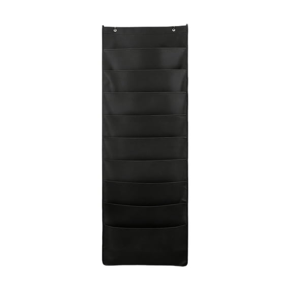 Wall Mounted File Storage Organizer Bag, Home Office Magazine and Essentials Hanging Pouch, Portable A4 Document Holder for Tidy Desk and Wall Space Management