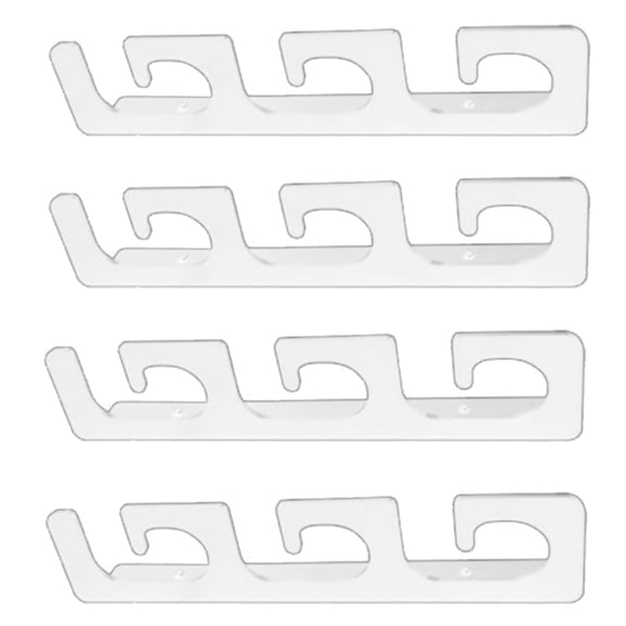 7829 6 Rod Fishing Rod Holder Wall Ceiling Storage Rack Horizontal Rod Stand for Garage, Cabin, Basement Fishing Accessory