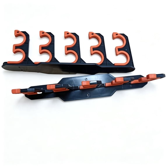 Wall Mounted Fishing Rod Rack Ceiling Storage Holder with Soft Padding 2 Pieces Vertical Horizontal Pole Organizer for Garage 14x2 Inch